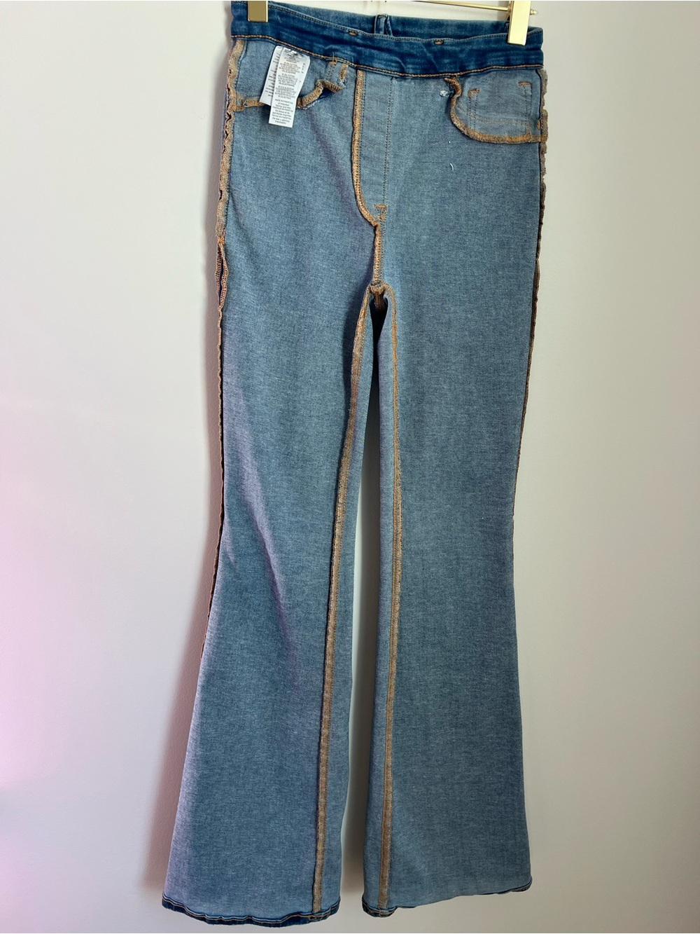 Good American | Indigo Wash Denim Flare Jeans #GLF478T Size 2 - Picture 9 of 17